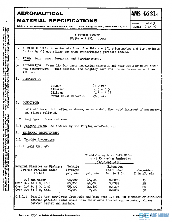 SAE AMS4631C PDF SAE AMS4631C PDF
