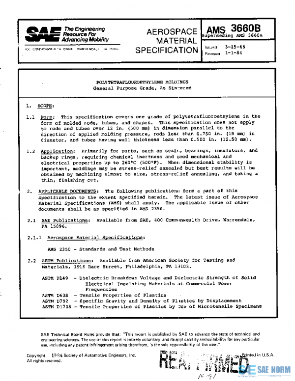 SAE AMS3660B PDF SAE AMS3660B PDF