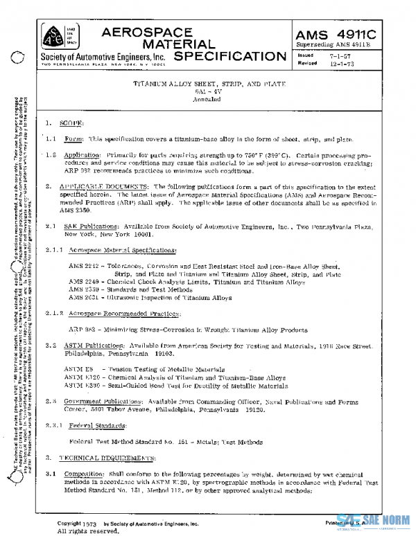 SAE AMS4911C PDF