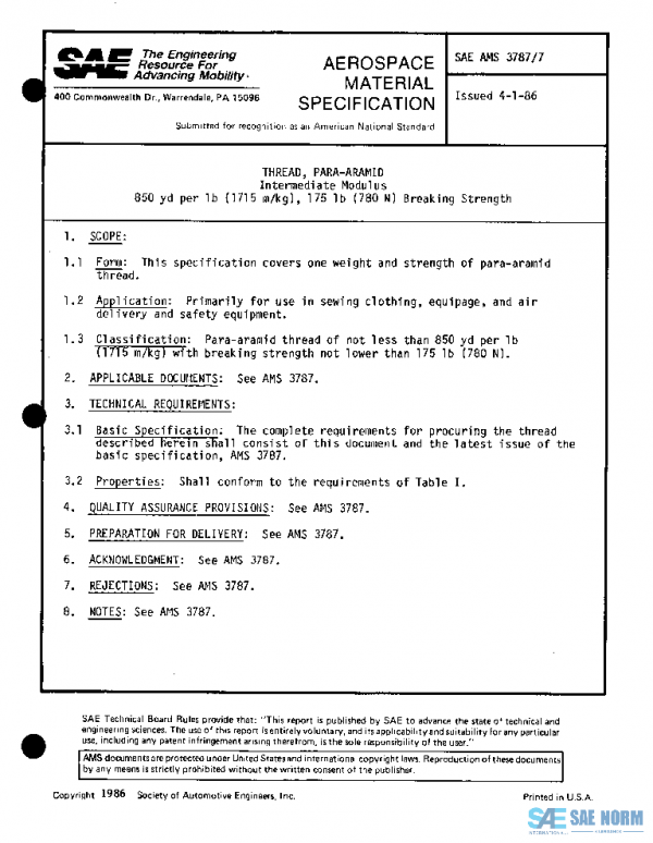 SAE AMS3787/7 PDF