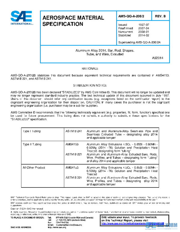SAE AMSQQA200/2B PDF