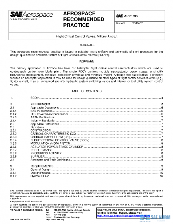 SAE ARP5796 PDF