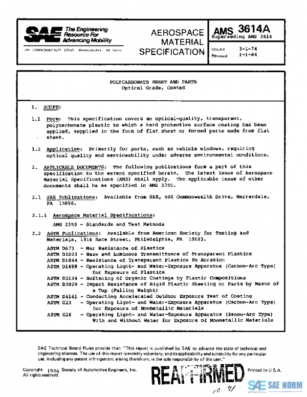 SAE AMS3614A PDF