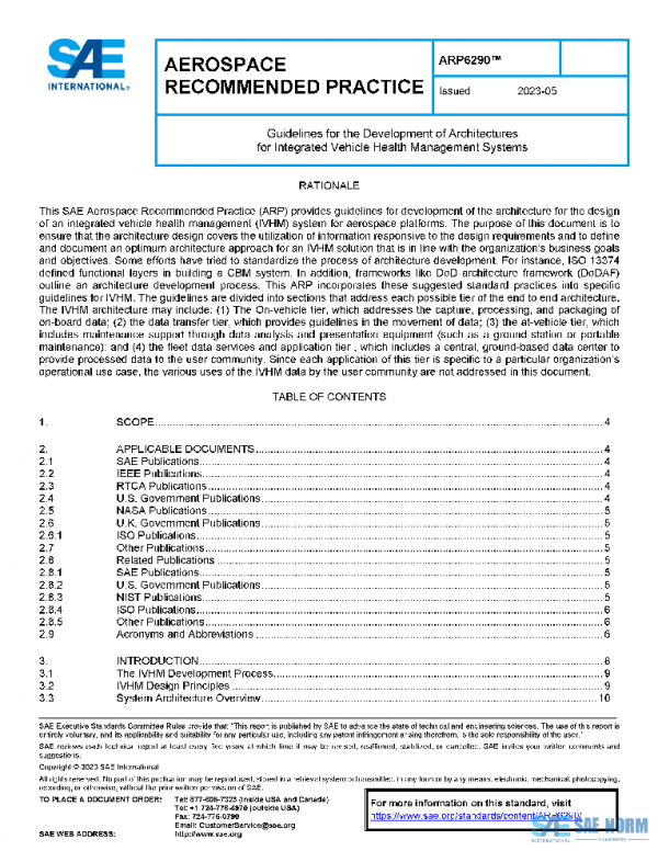 SAE ARP6290 PDF