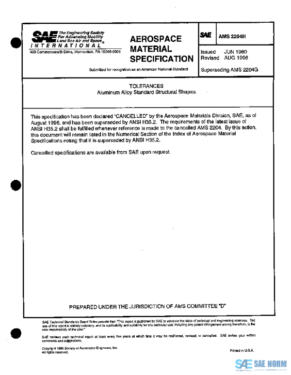 SAE AMS2204H PDF