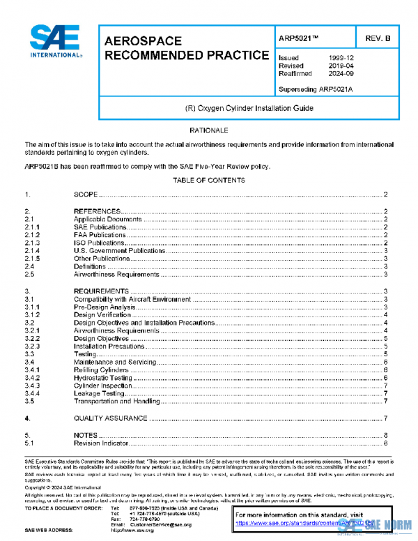 SAE ARP5021B PDF SAE ARP5021B PDF