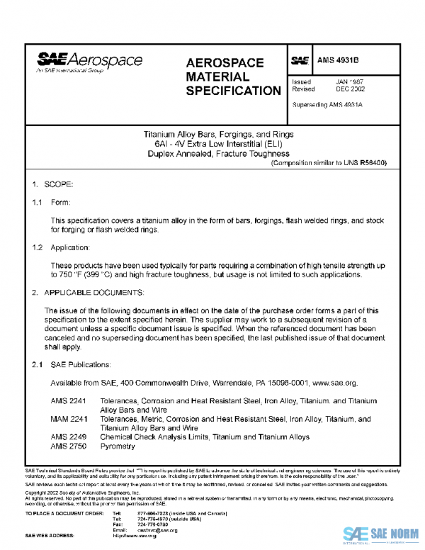SAE AMS4931B PDF