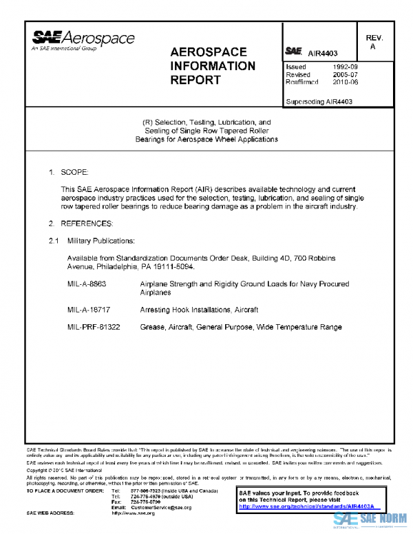 SAE AIR4403A PDF