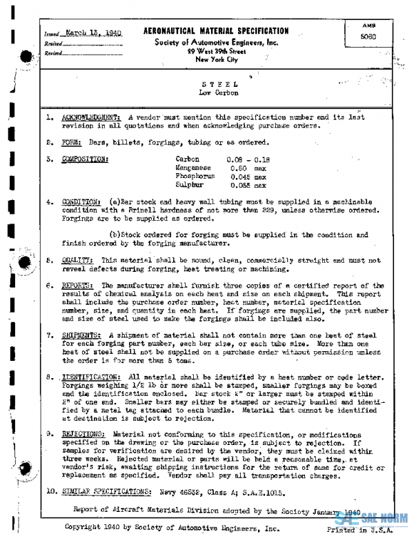 SAE AMS5060 PDF SAE AMS5060 PDF