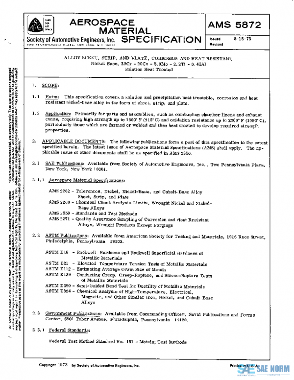 SAE AMS5872 PDF