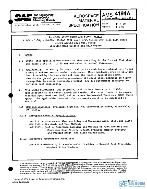 SAE AMS4194A PDF