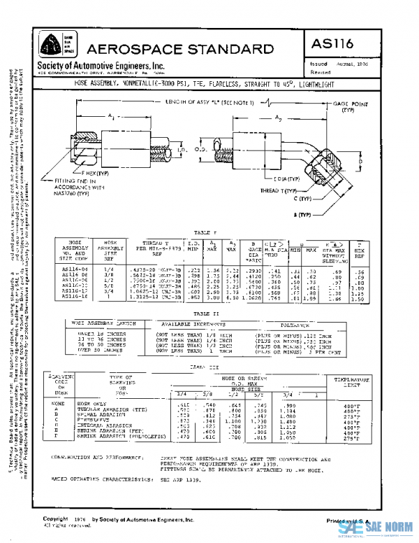 SAE AS116 PDF