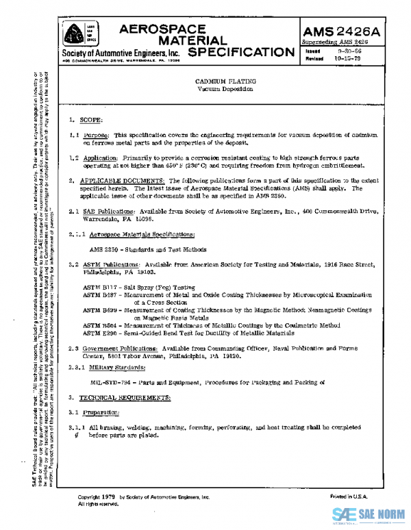 SAE AMS2426A PDF SAE AMS2426A PDF