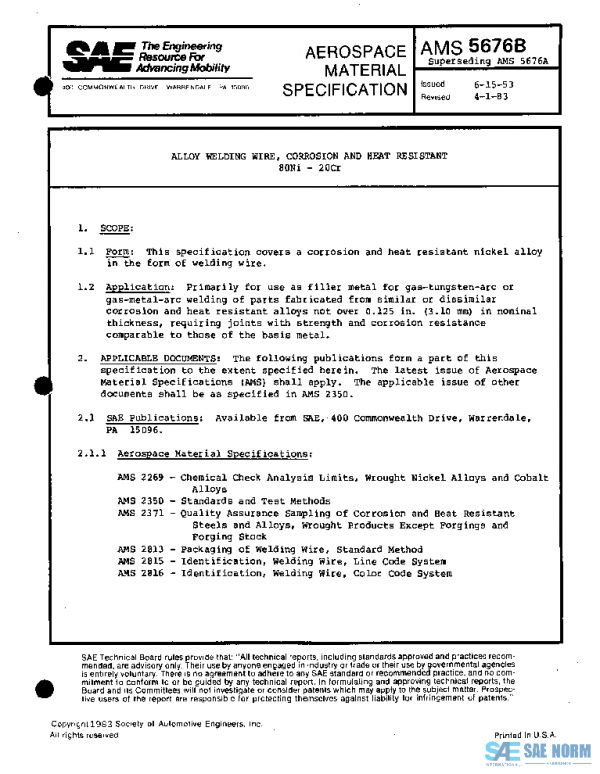 SAE AMS5676B PDF