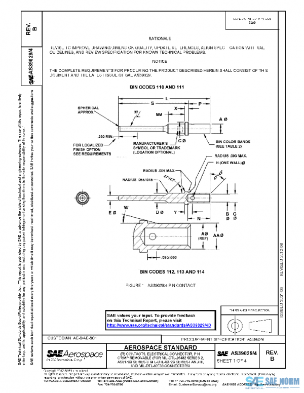 SAE AS39029/4B PDF SAE AS39029/4B PDF