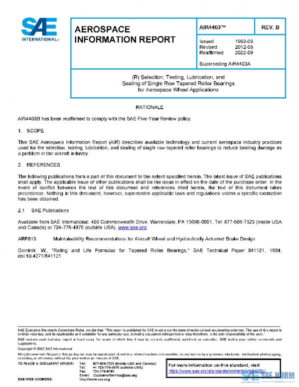 SAE AIR4403B PDF