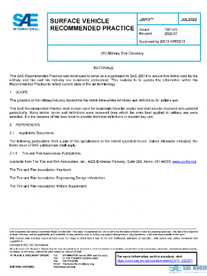 SAE J2013_202207 PDF