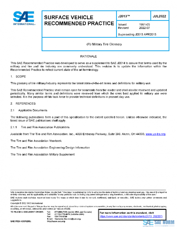 SAE J2013_202207 PDF