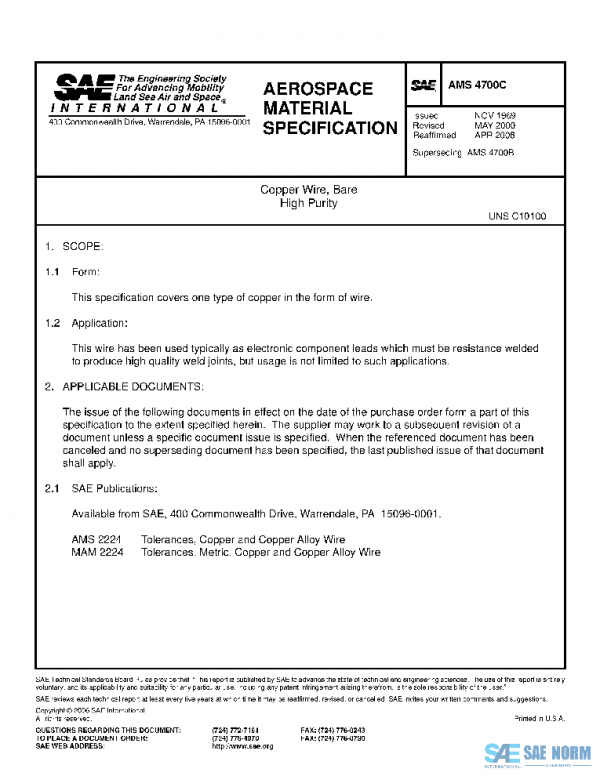 SAE AMS4700C PDF