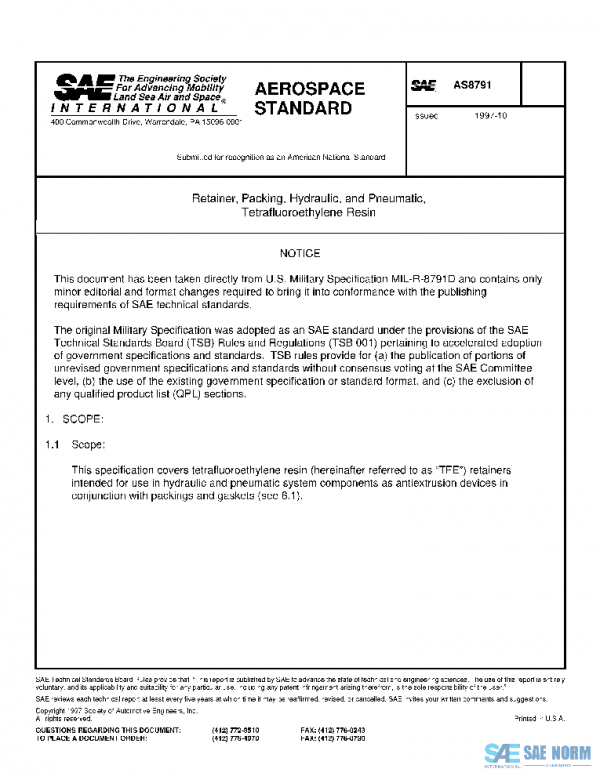 SAE AS8791 PDF