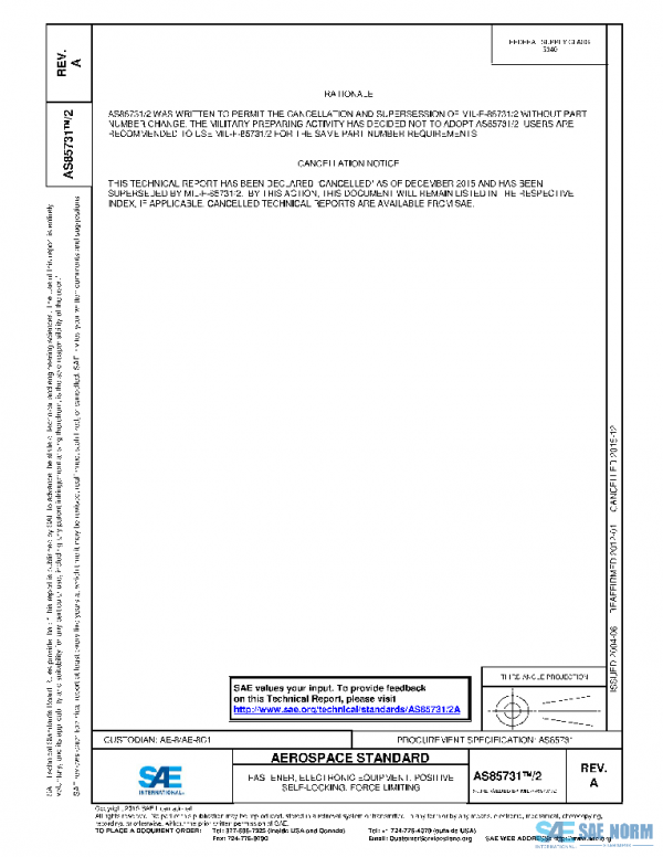 SAE AS85731/2A PDF SAE AS85731/2A PDF