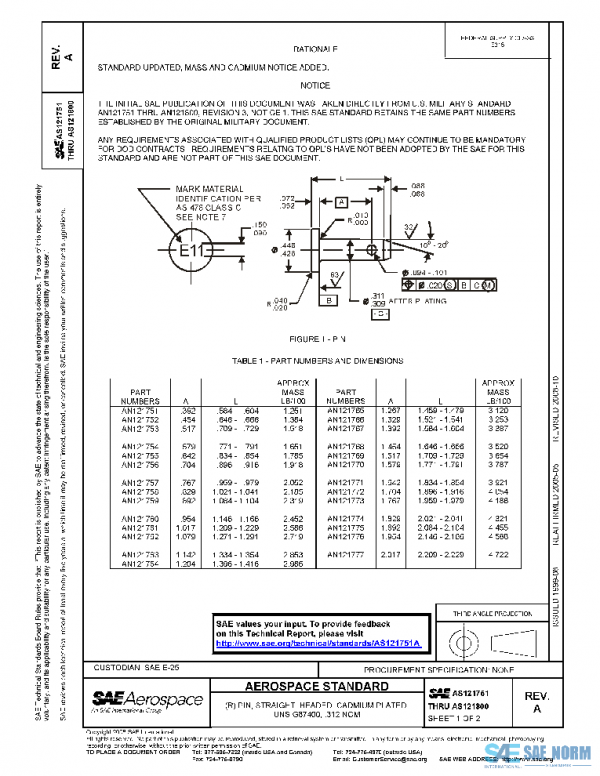 SAE AS121751A PDF SAE AS121751A PDF