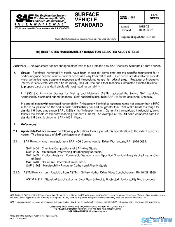 SAE J1868_199309 PDF SAE J1868_199309 PDF