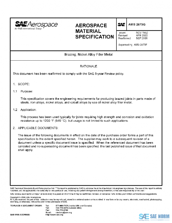 SAE AMS2675G PDF