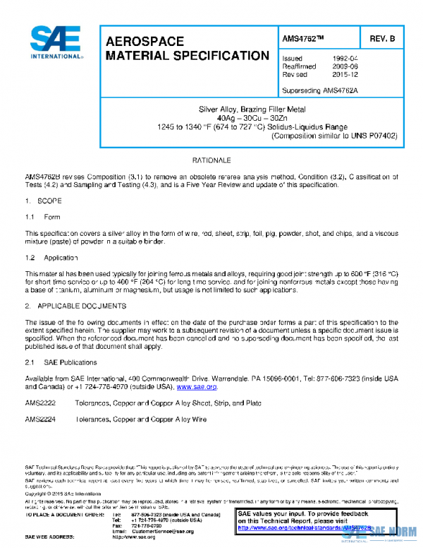SAE AMS4762B PDF