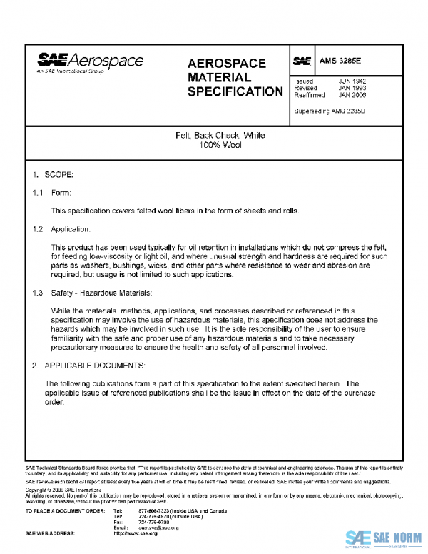 SAE AMS3285E PDF