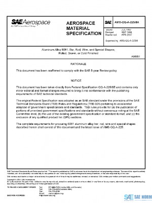 SAE AMSQQA225/8A PDF