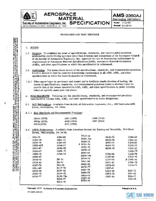 SAE AMS2350AJ PDF