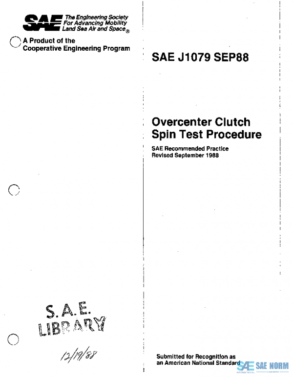 SAE J1079_198809 PDF SAE J1079_198809 PDF