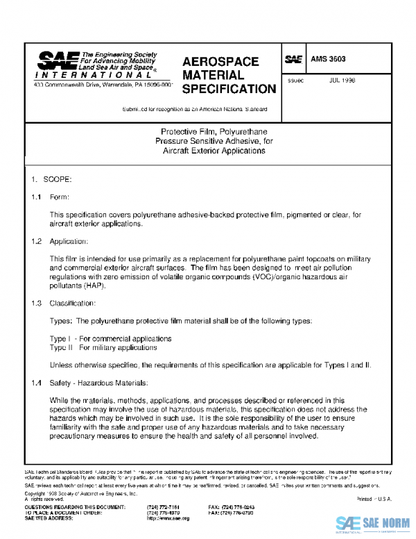SAE AMS3603 PDF