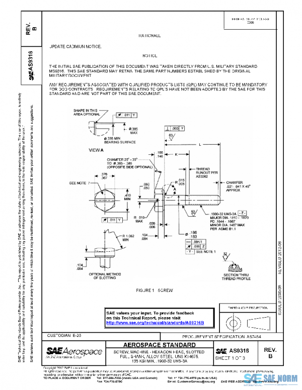SAE AS9316B PDF SAE AS9316B PDF