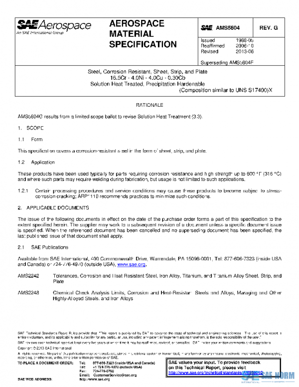 SAE AMS5604G PDF