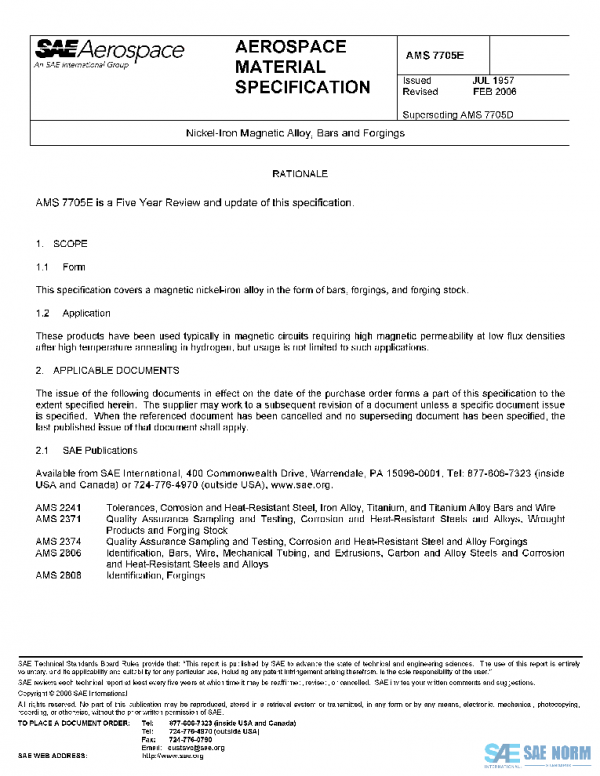 SAE AMS7705E PDF