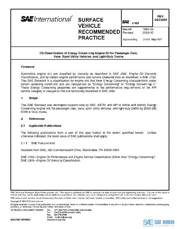 SAE J1423_200312 PDF