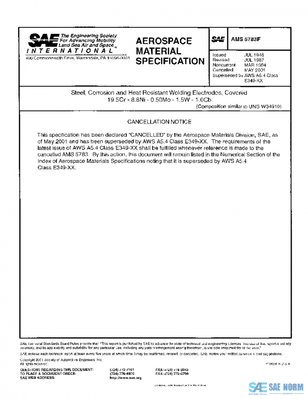 SAE AMS5783F PDF