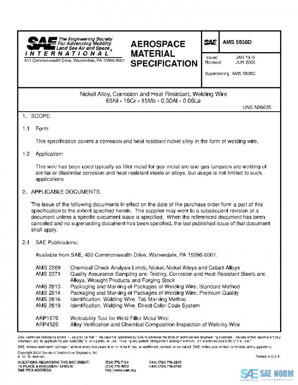 SAE AMS5838D PDF