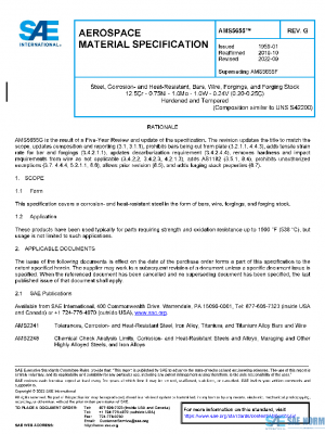 SAE AMS5655G PDF SAE AMS5655G PDF