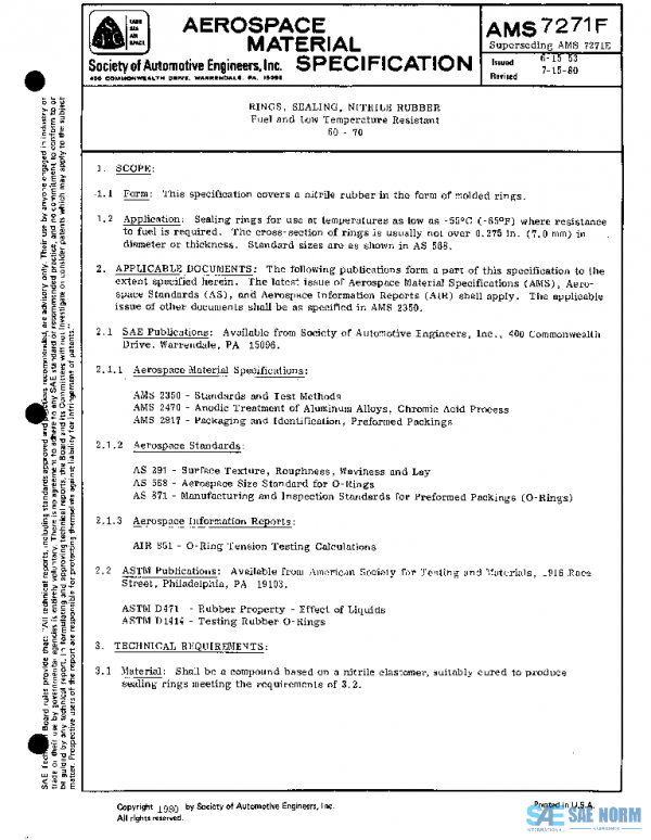 SAE AMS7271F PDF SAE AMS7271F PDF