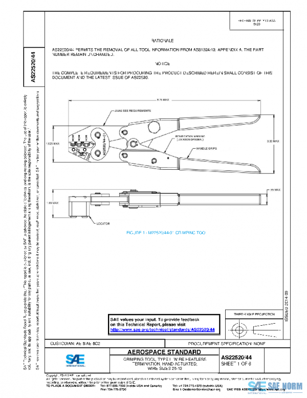 SAE AS22520/44 PDF SAE AS22520/44 PDF