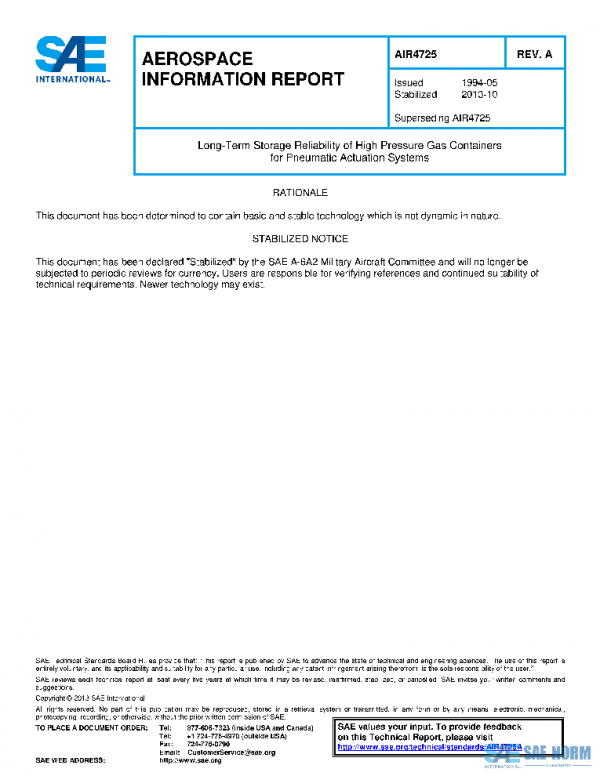 SAE AIR4725A PDF