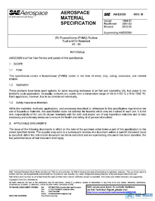 SAE AMS3330B PDF SAE AMS3330B PDF