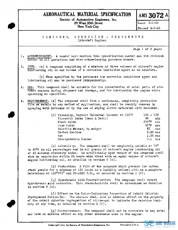 SAE AMS3072A PDF
