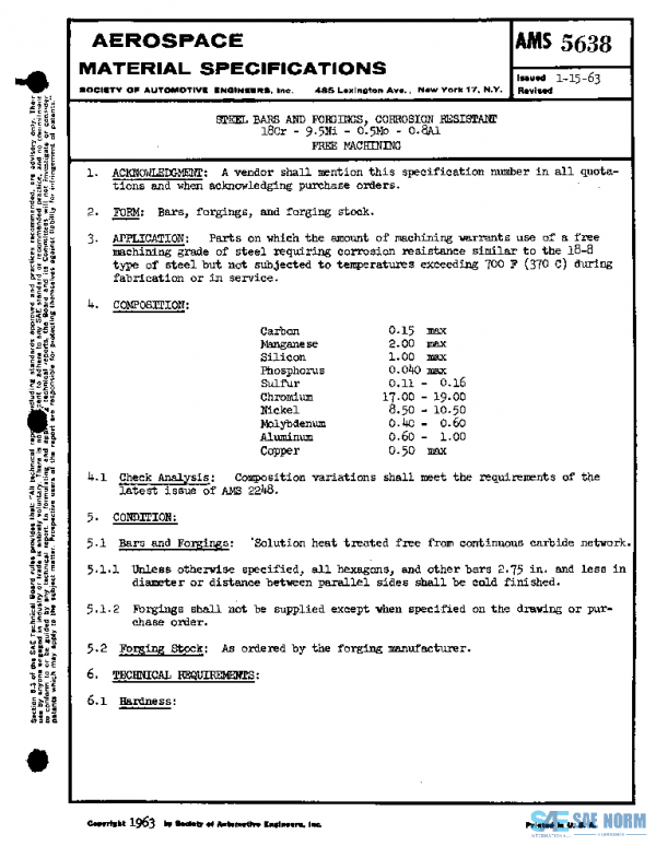 SAE AMS5638 PDF