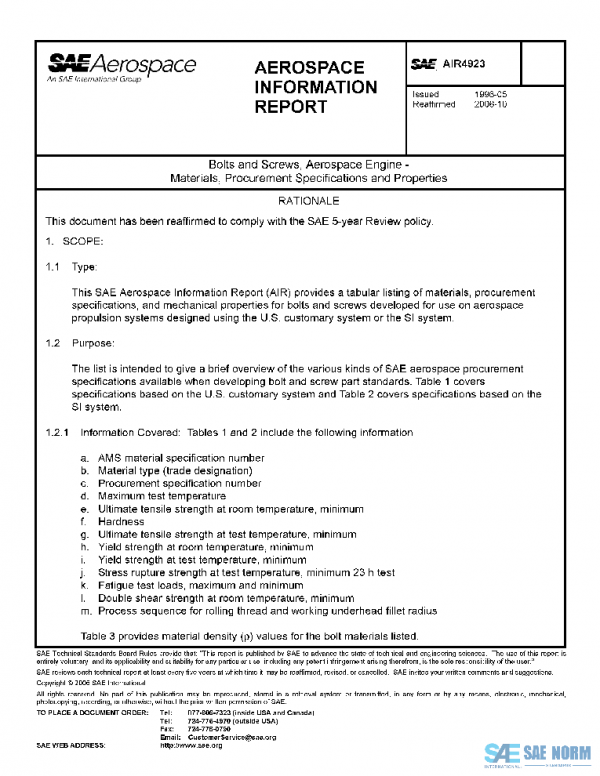 SAE AIR4923 PDF
