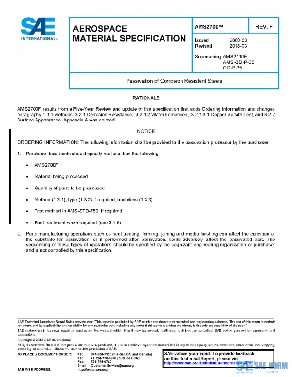 SAE AMS2700F PDF SAE AMS2700F PDF