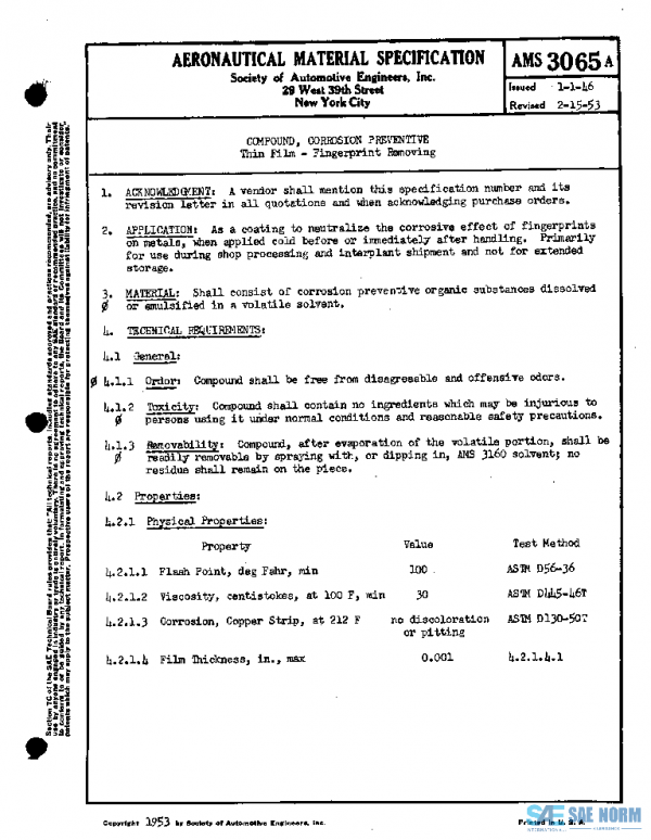 SAE AMS3065A PDF SAE AMS3065A PDF